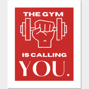 the gym is calling you Posters and Art